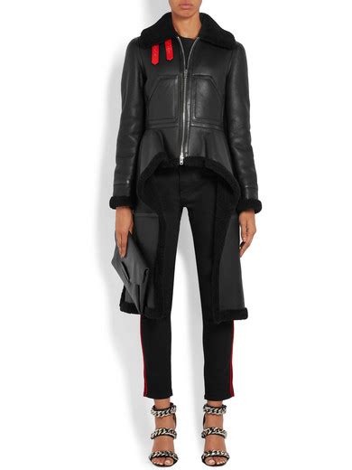 generic givenchy women's shearling asymmetric jacket|givenchy ladies jackets.